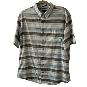 Eddie Bauer Classic Fit Shirt Men’s Size L TALL 100% Cotton Striped Button Up